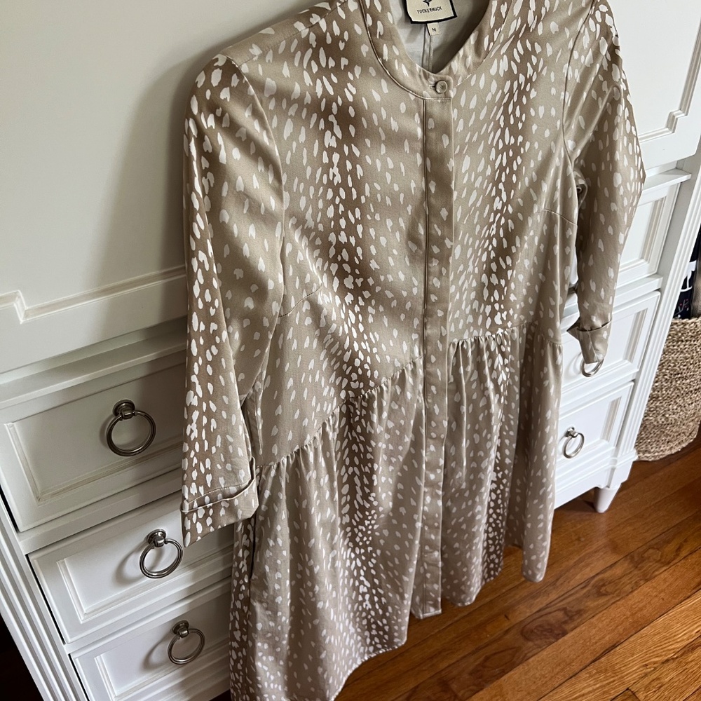 Tuckernut Kangaroo Print Mini Dress, Size M